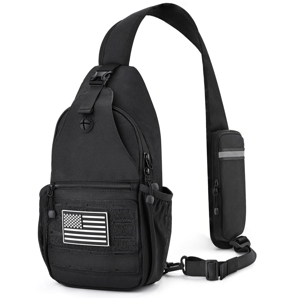 Water-Resistant Mens Sling Bag Crossbody Single Strap Backpack
