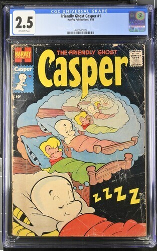 Friendly Ghost Casper #1 1958 Harvey Publications CGC 2.5