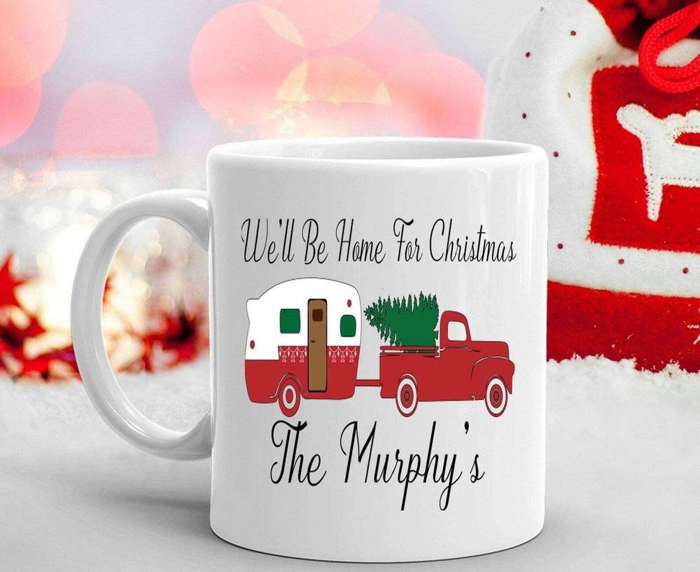 Personalized Campers Mug Happy Campers Mug Christmas Mug Camping Gift Christmas