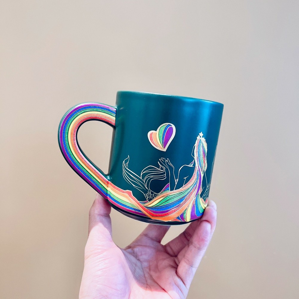 New 2022 China Starbucks Valentine's Day Rainbow Great Love 16oz Ceramic Mug