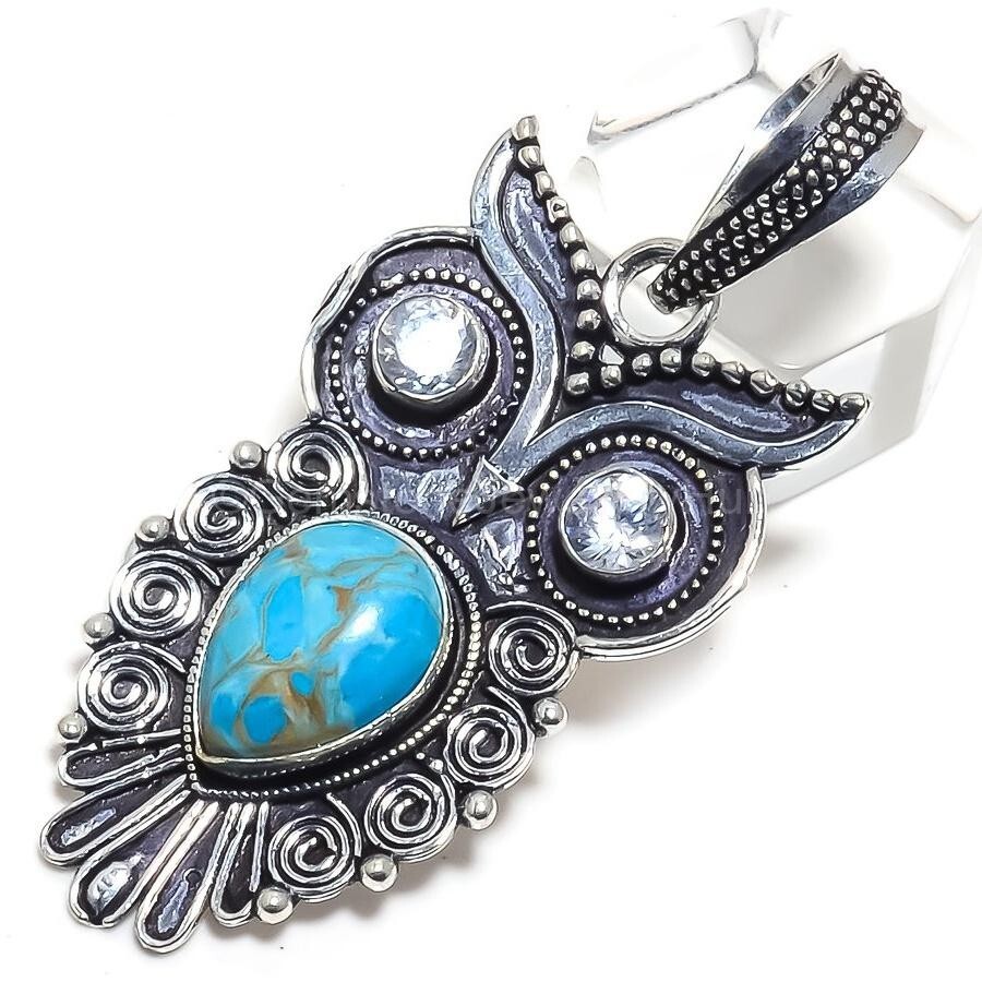 Cyber Monday Sale 925 Sterling Silver seraphanite Stone Elegant Sister Pendant-image