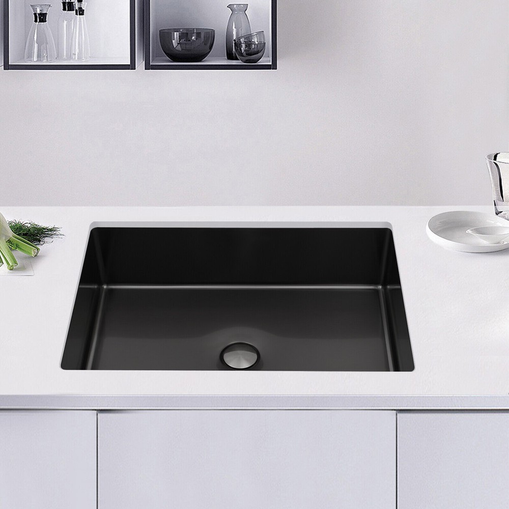 Single Bowl Undermount Rectangular Bathroom Sink 23L