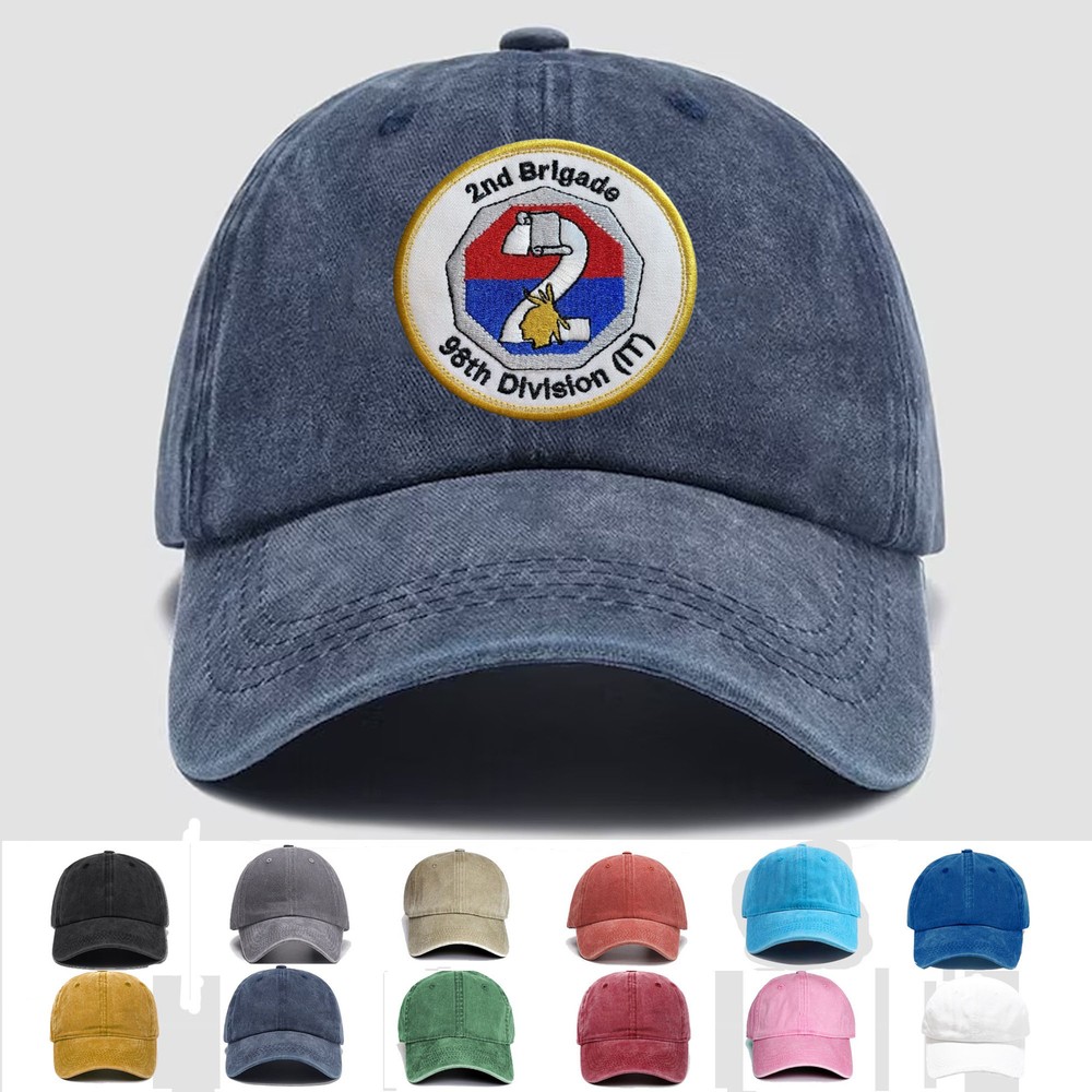 Custom Embroidered Hat US Army 2nd Brigade 98th Division (IT), Trucker Hat, Gift