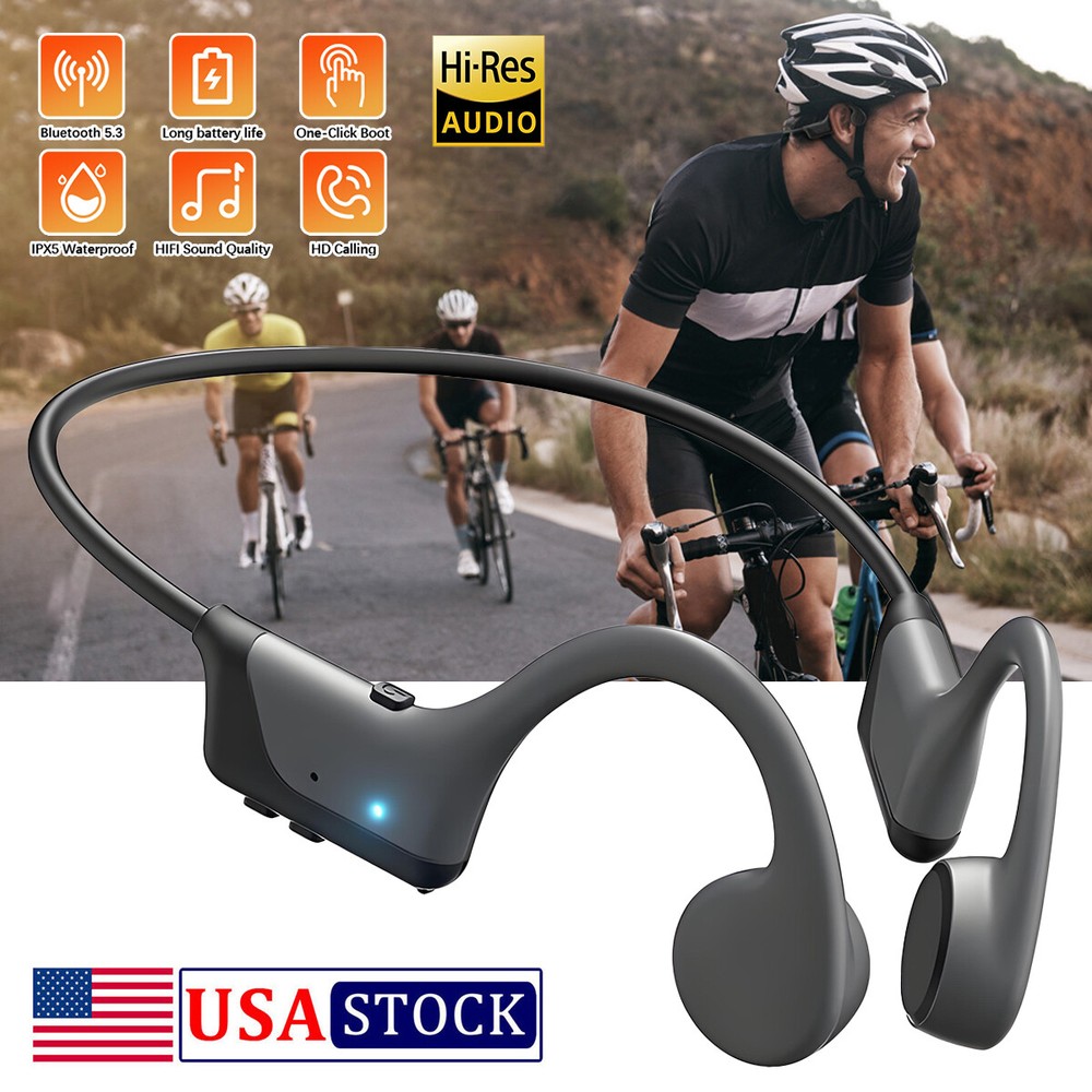 Bone Conduction Headphones induction 5.3 Open Ear Headphones IPx5 Waterproof A++