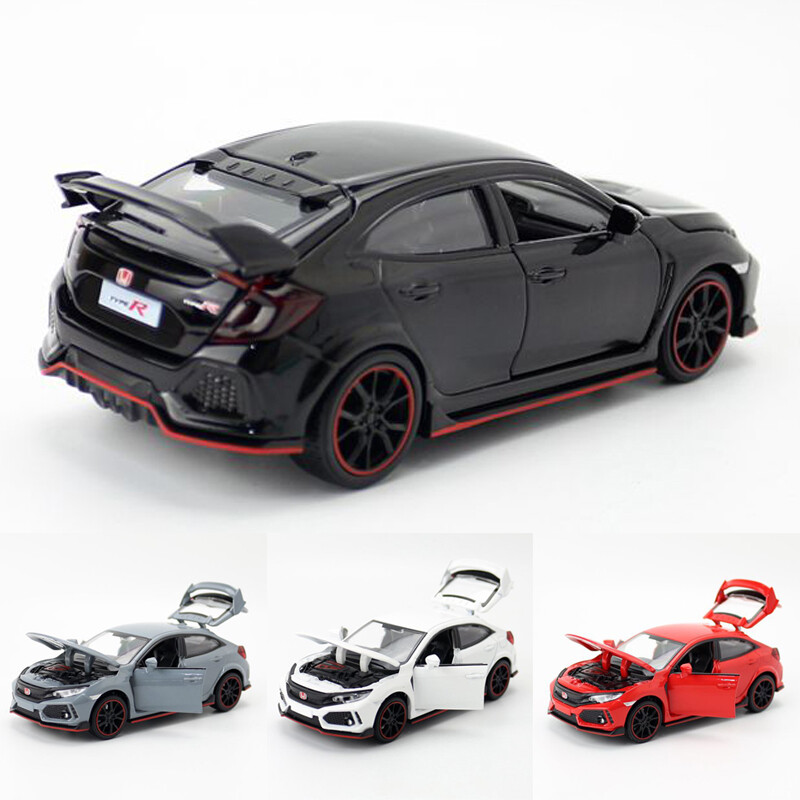 1:32 Honda Civic Type R Diecast Pull Back Toy Car for Kids