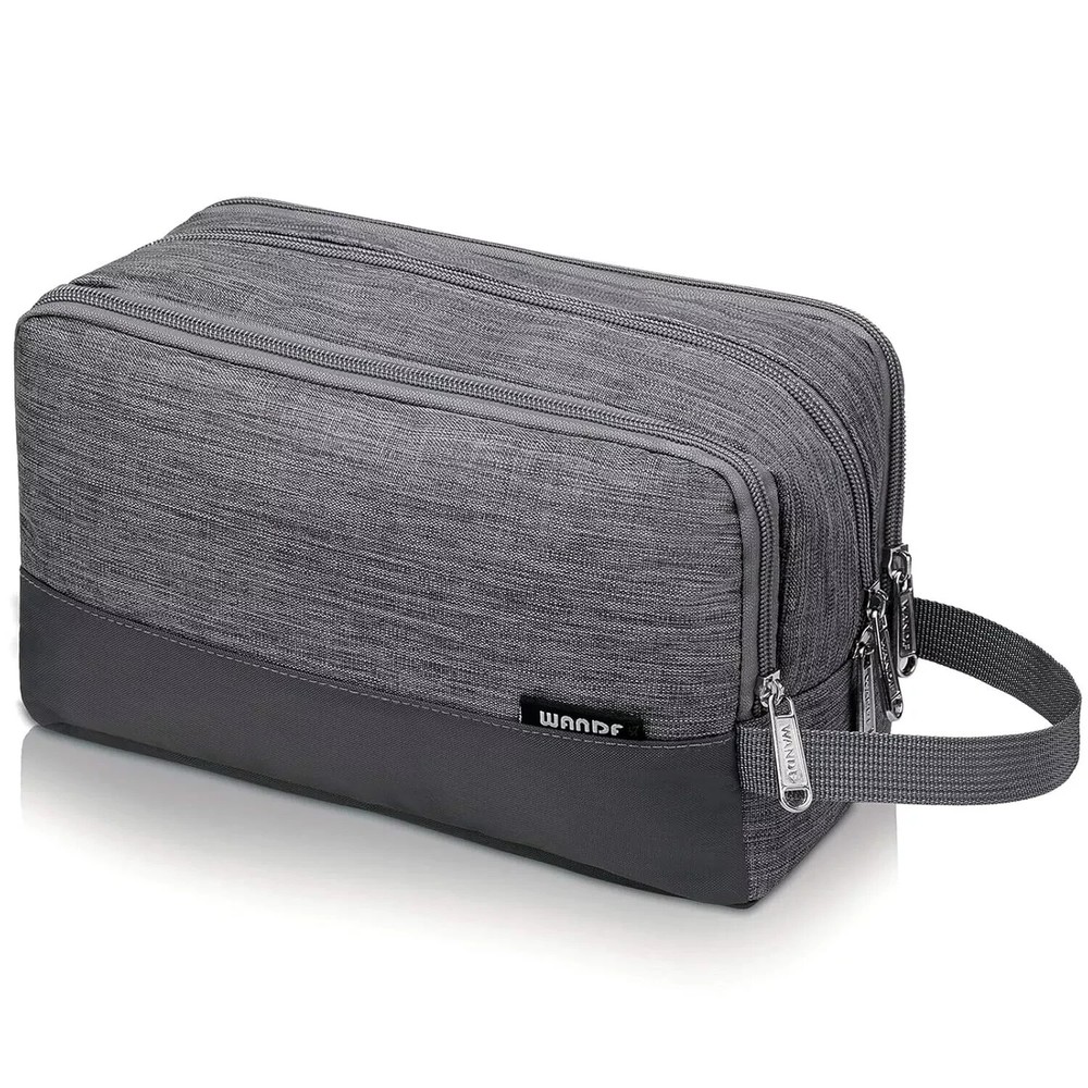 Hanging Water-Resistant Men's Toiletry Dopp Kit for Travel Shaving Essentials