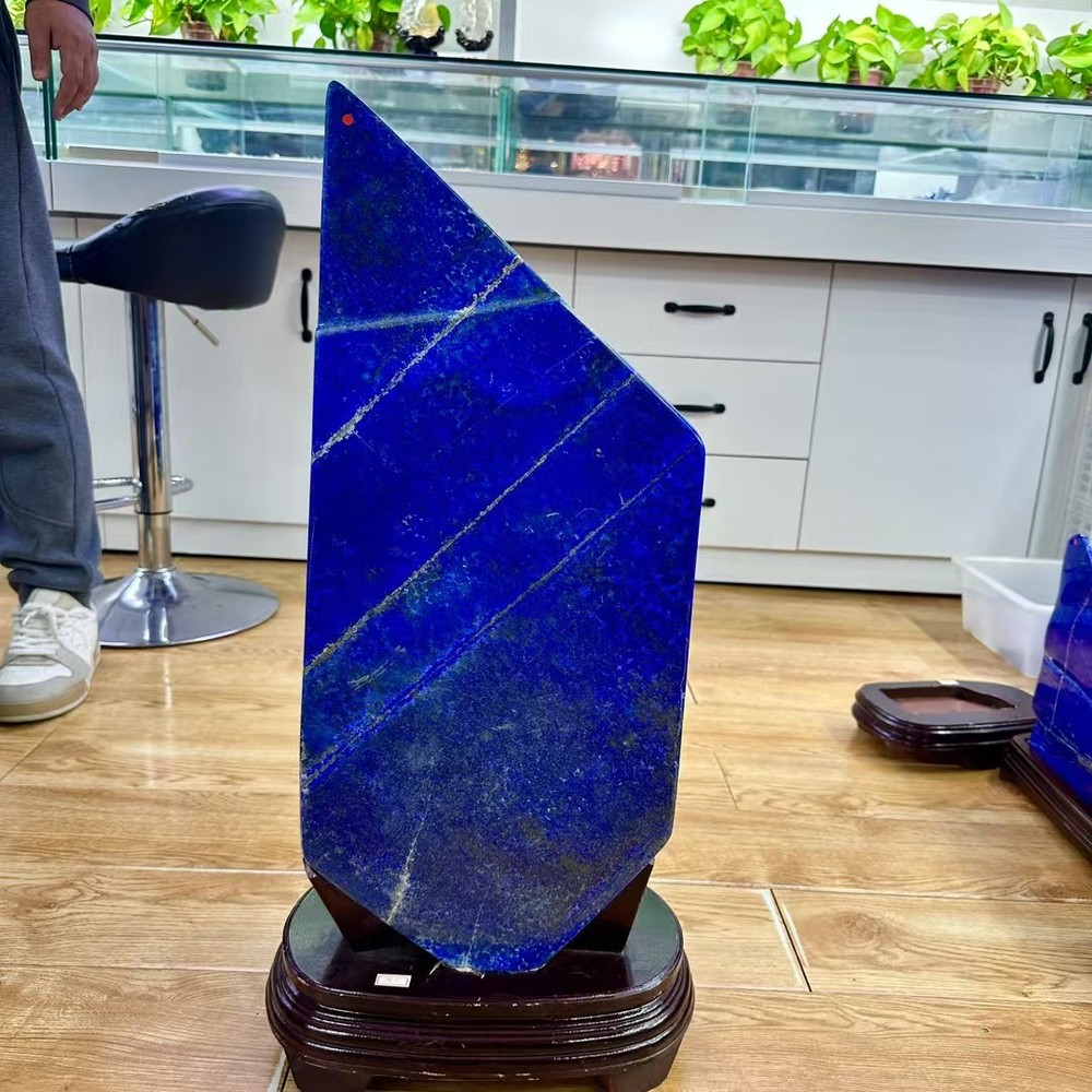 64.9LB Top Natural Lapis Lazuli Quartz Large Crystal Mineral specimen decor +st