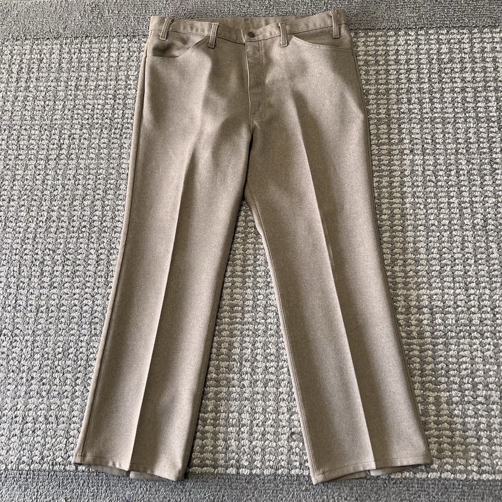 Vtg Levis 517 Pants Mens 38X32 Brown Western Cowboy USA Made Boot Flared Style