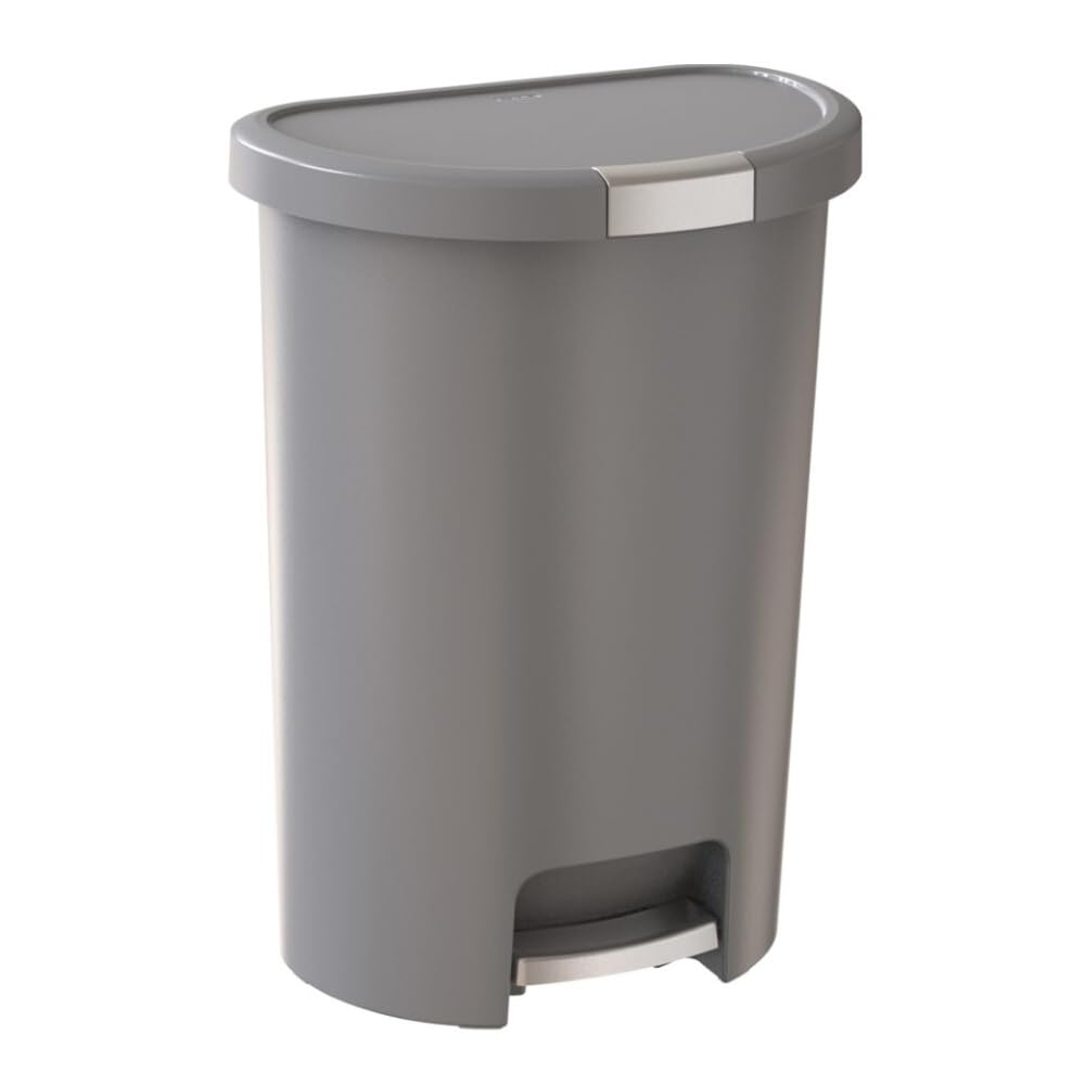Bote de basura de cocina de plástico Infinity 43,9 litros/13 galones con pedal y Lo