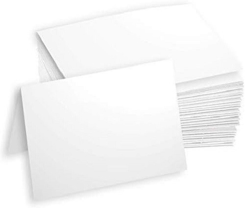 White Cardstock Paper Blank Note Cards 4.5