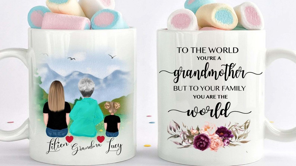 Grandmother Gift Custom Mother And Daughter  Mug Mother Gift Custom Mother Gift