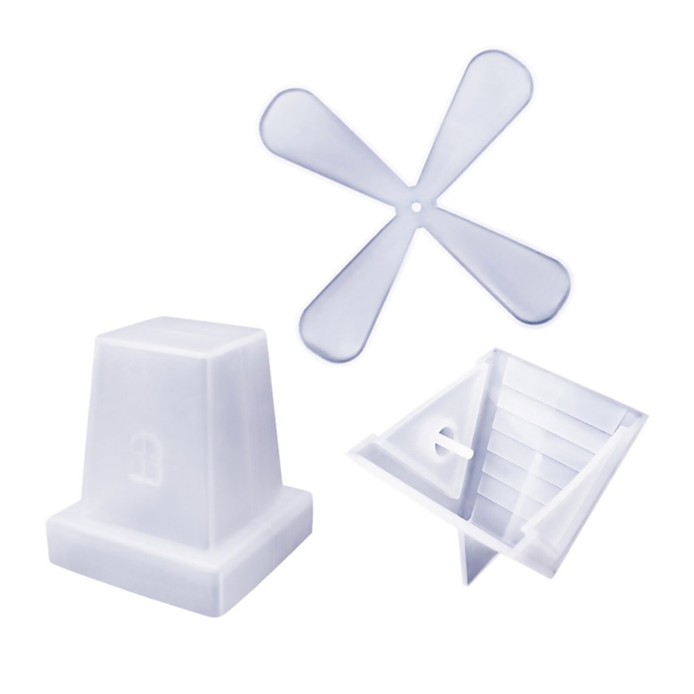 DIY Rotary Windmill Silicone Mold for Resin Epoxy Casting and Craft Decor