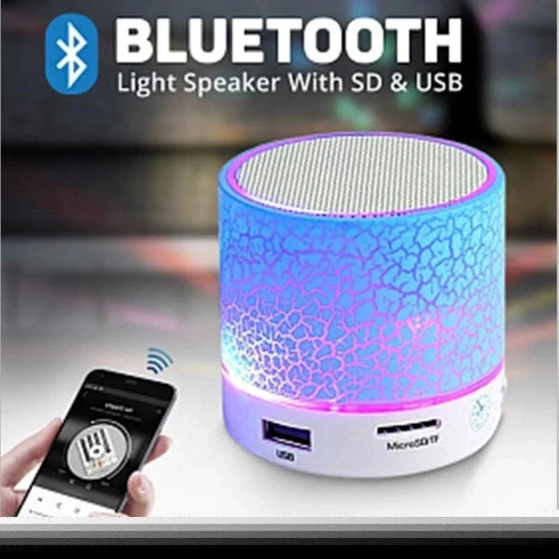 🔊 Mini Bluetooth Speaker Wireless Portable LED MP3 Loudspeaker