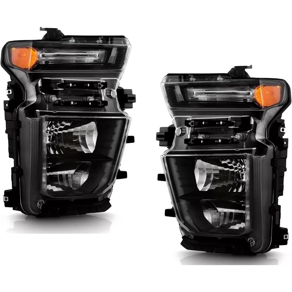For 2024-2025 Chevy Silverado 2500HD 3500HD Halogen Headlight Left+Right Pair