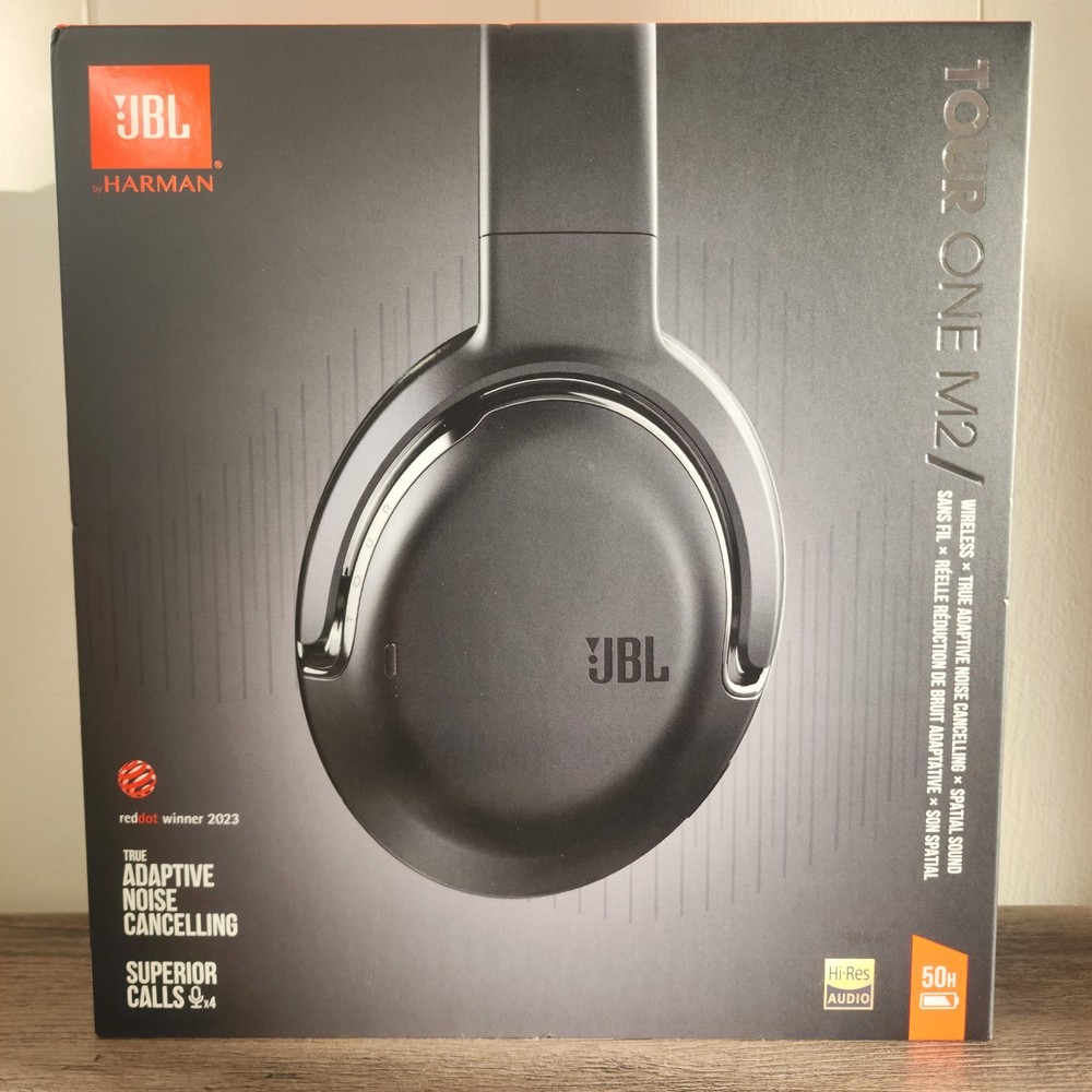 JBL Tour One M2 Wireless Over-Ear Noise Cancelling Headphones in Black