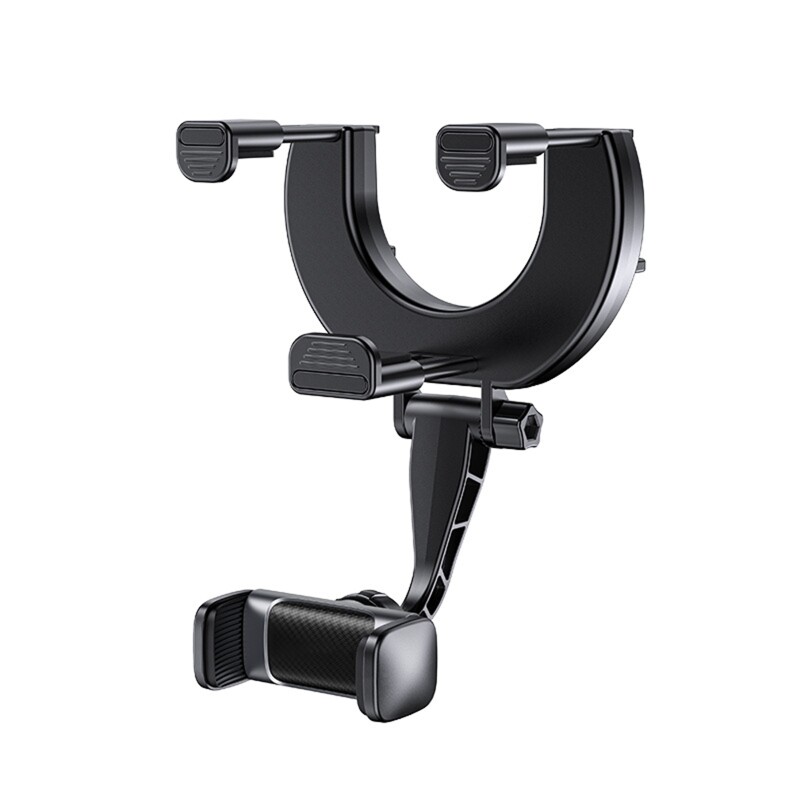 360° Rotating Rearview Mirror Phone Holder with Stylish Design  