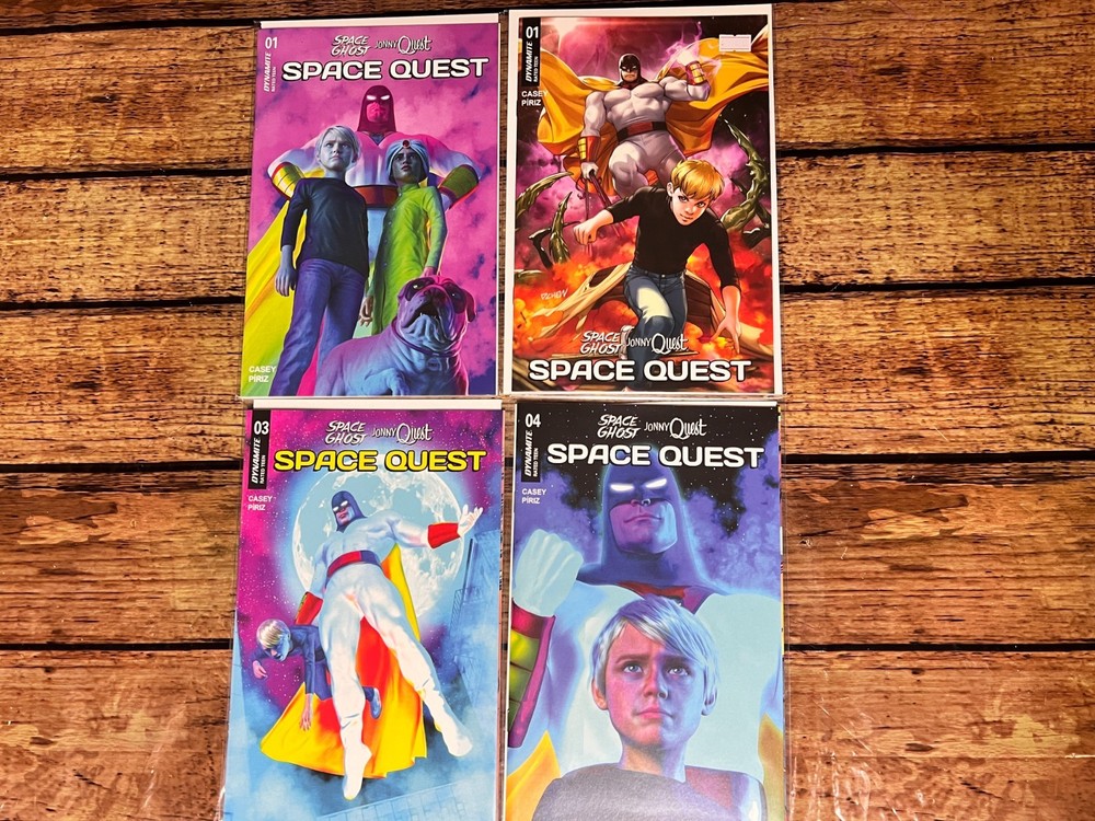 Space Ghost & Jonny Quest #1A, #1B, #3 & #4 Lot NM