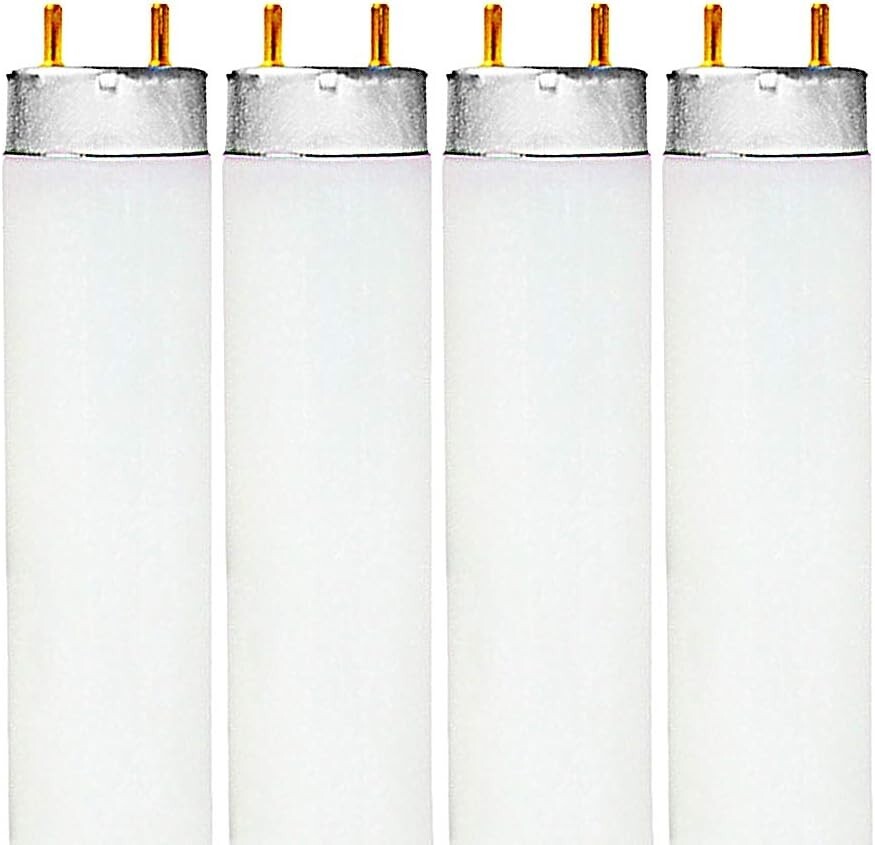 Energy-Efficient 32W T8 Fluorescent Tubes 2800 Lumens 6500K 4-Pack  