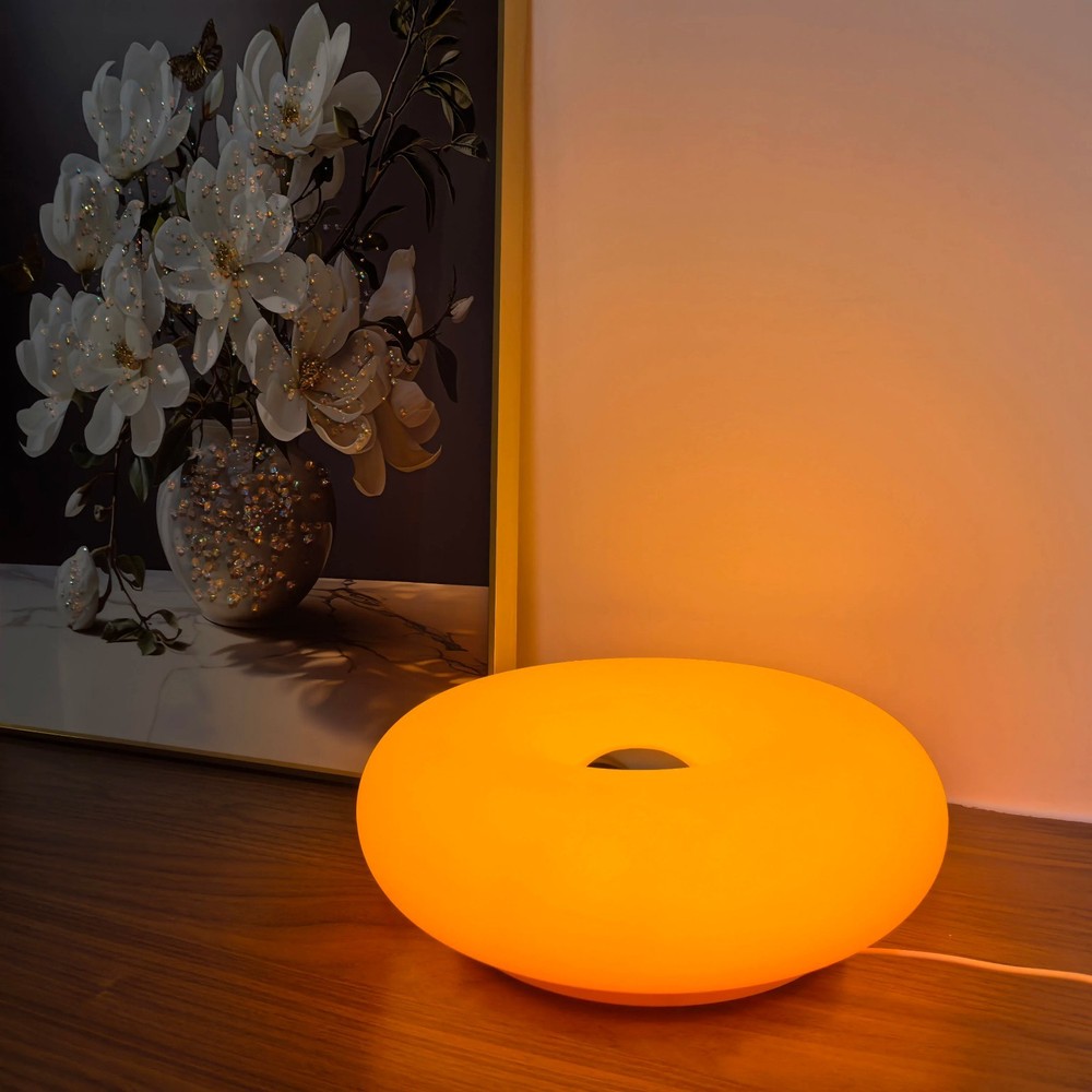 Bauhaus Table Lamp USB Plug Bedroom Bedside Lamp Living Room Decoration Donut