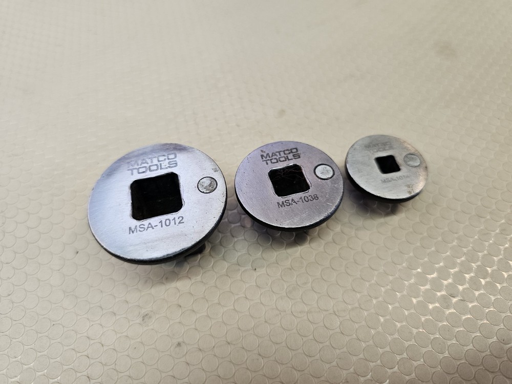 Matco MSA-1012 Low Clearance 3-Piece Magnetic Thumb Wheel Spinner Adapters