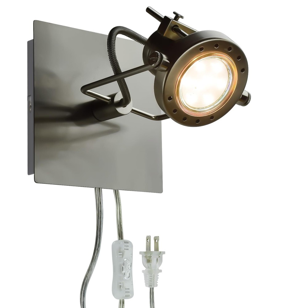 DLLT Adjustable Plug-In Track Ceiling Spotlight Wall Mount Lamp