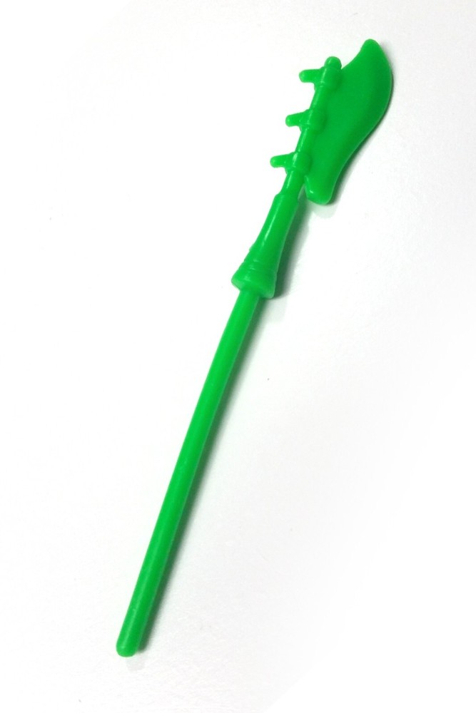 Masters of the Universe MOTU Vintage Scare Glow Green Halberd Staff Reproduction Presale