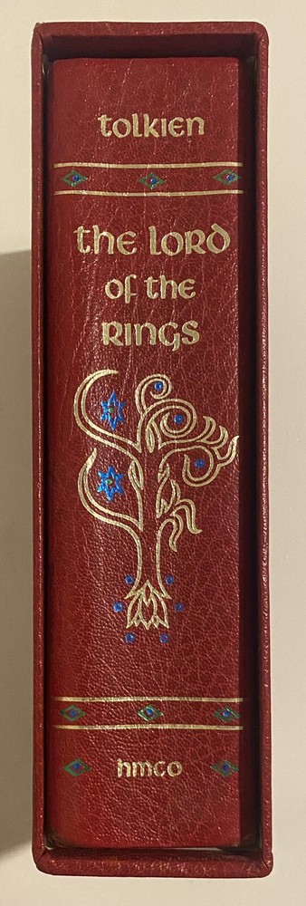 Lord of the Rings RARE Leather Collector’s Edition HMCO Hardcover Book w/ Map