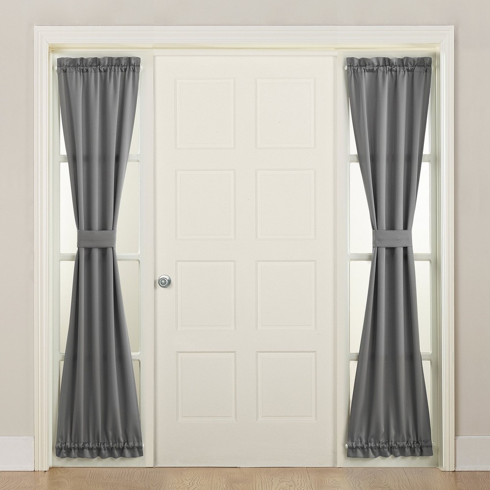 Barrow 26x72 Gray Energy Efficient Rod Pocket Sidelight Curtain Panel