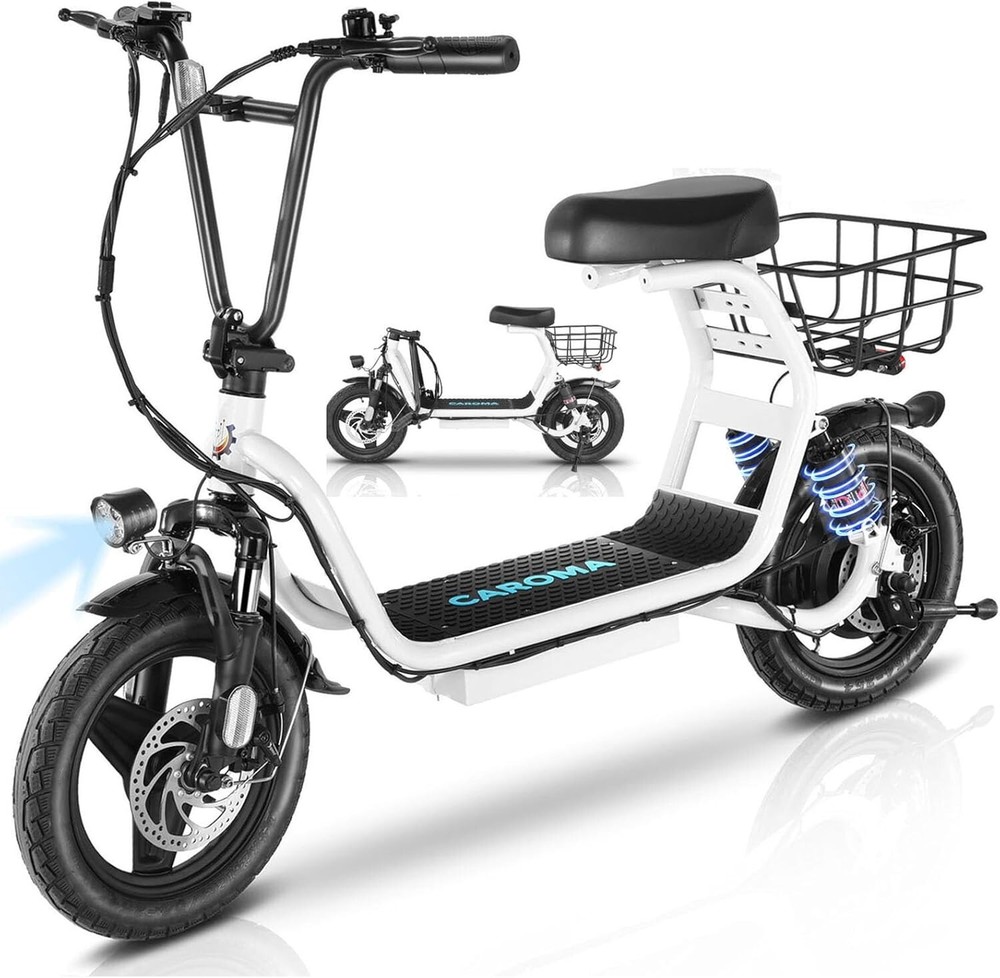 750W Powerful Adult Electric Scooter with Seat for Commuting