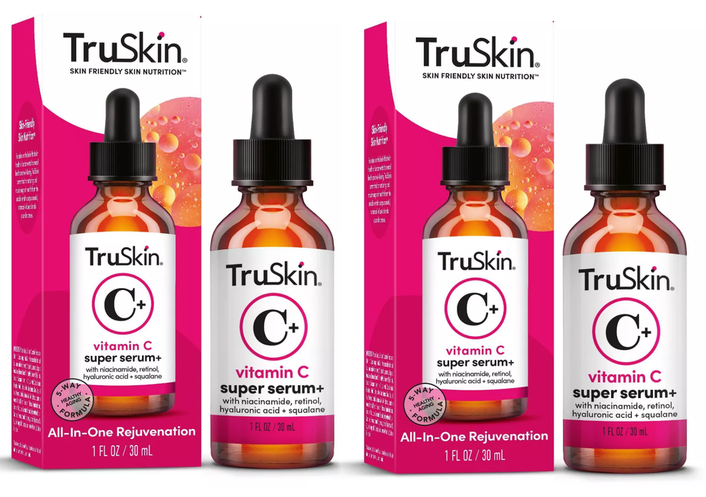 TruSkin, Glow, Vitamin C, Super Serum 1 fl oz, Pack of 2