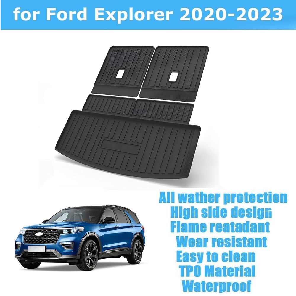2020-2023 Ford Explorer Rear Cargo Liner Trunk Mat Black