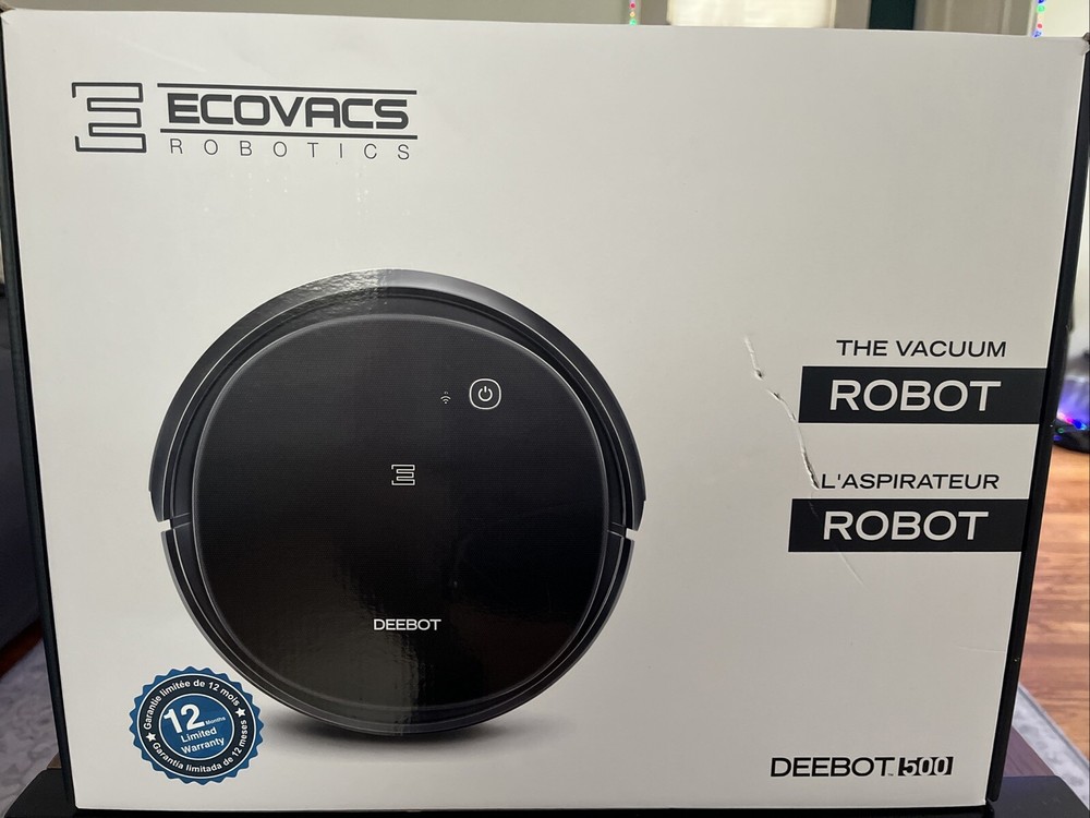 Ecovacs Deebot 500 Smart Robotic Vacuum Cleaner in Black
