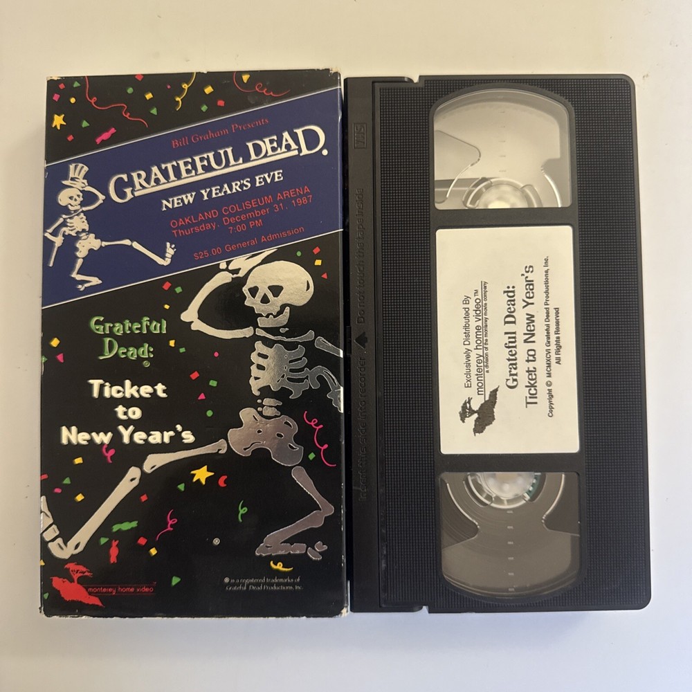 Grateful Dead Live 1987 Oakland New Years Concert VHS 1996-image