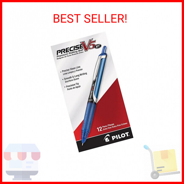 Pilot, Precise V5 RT Refillable & Retractable Rolling Ball Pens, Extra Fine Poin