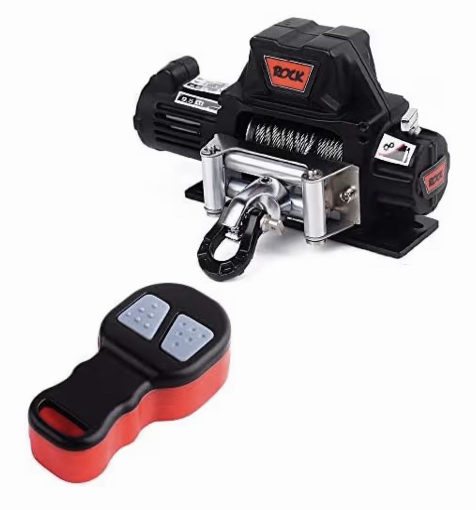 INJORA Metal Automatic Winch Wireless Remote Controller System for 1:10 RC Cr...