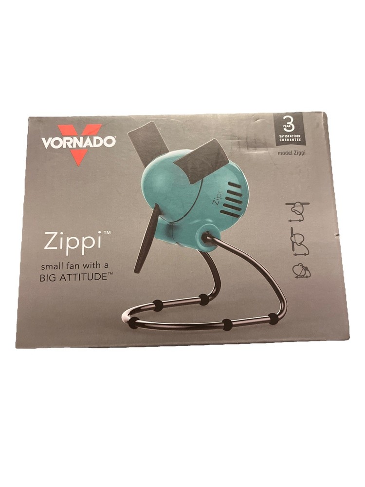 Vornado Zippi Small Personal Fan Desk Tabletop Travel NEW GREEN New In Box