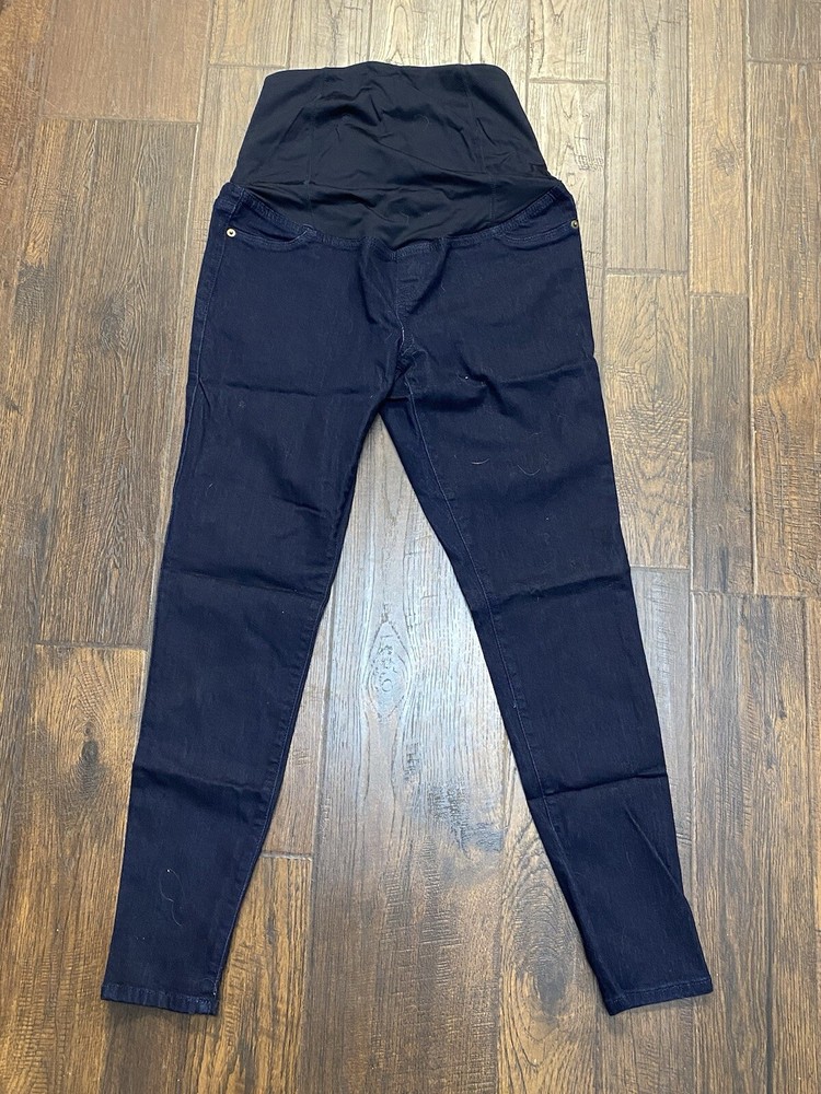 Isabel Maternity Dark Wash Over Belly Jeggings Size 4/27R