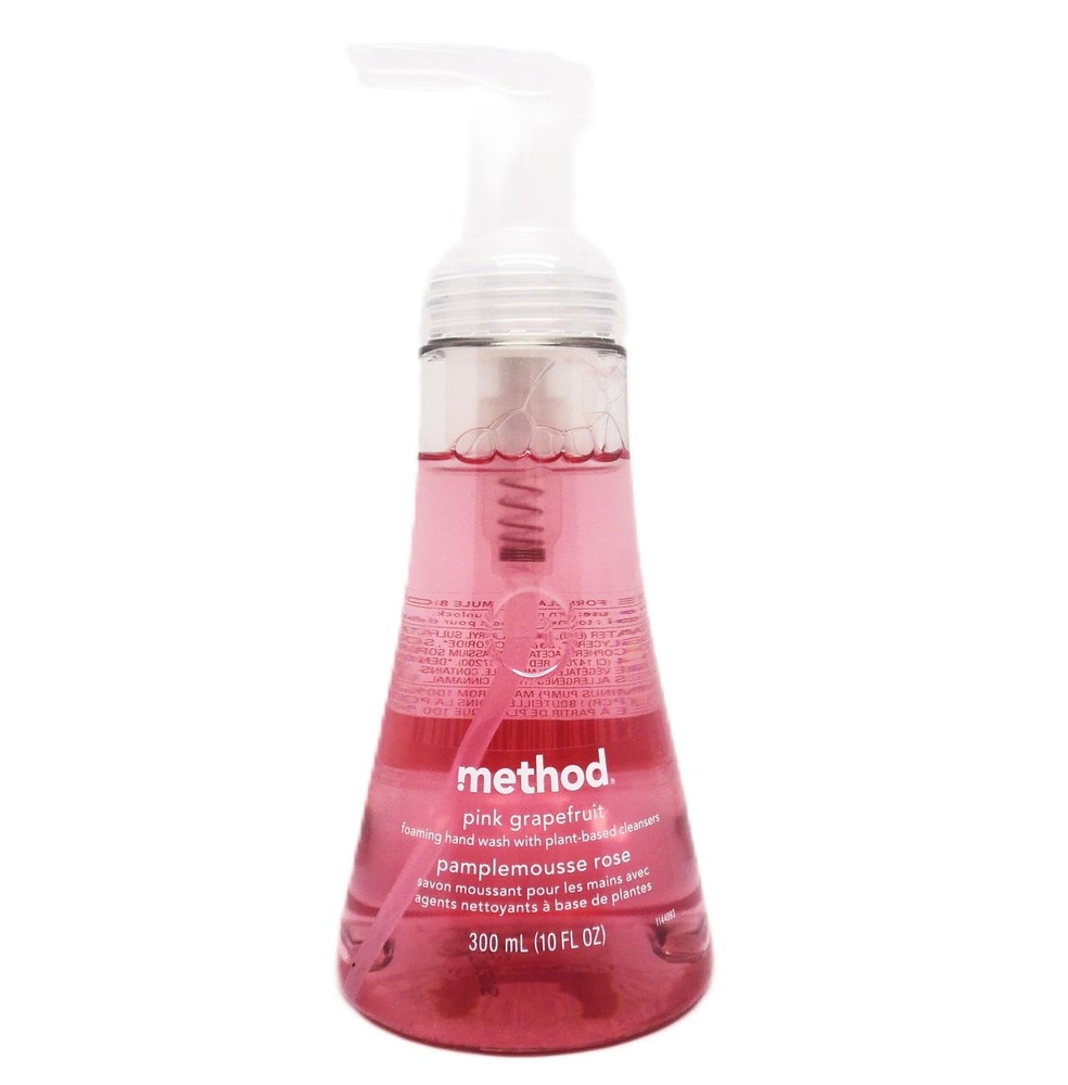 Method Foaming Hand Wash with Plant-Based Cleansers - Pink Grapefruit - 10 fl oz