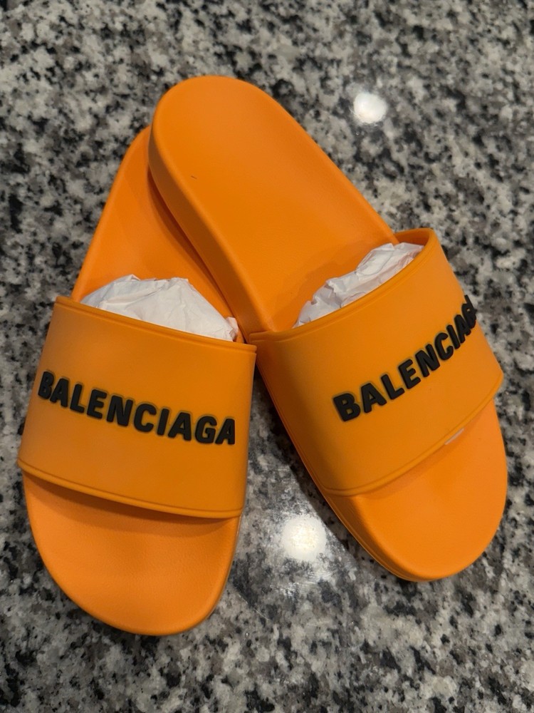 BALENCIAGA Pool Logo Slides