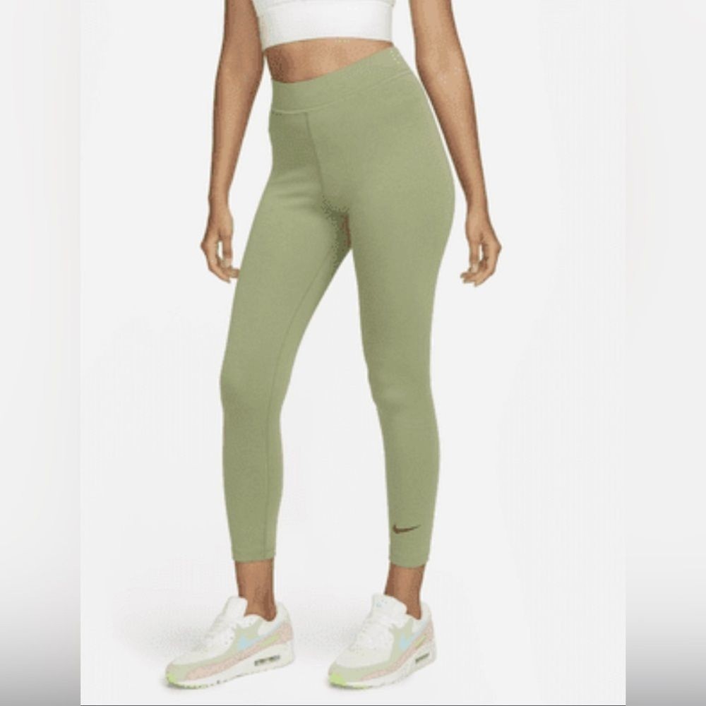 Nike Women's High-Waisted 7/8 Leggings green NWT S