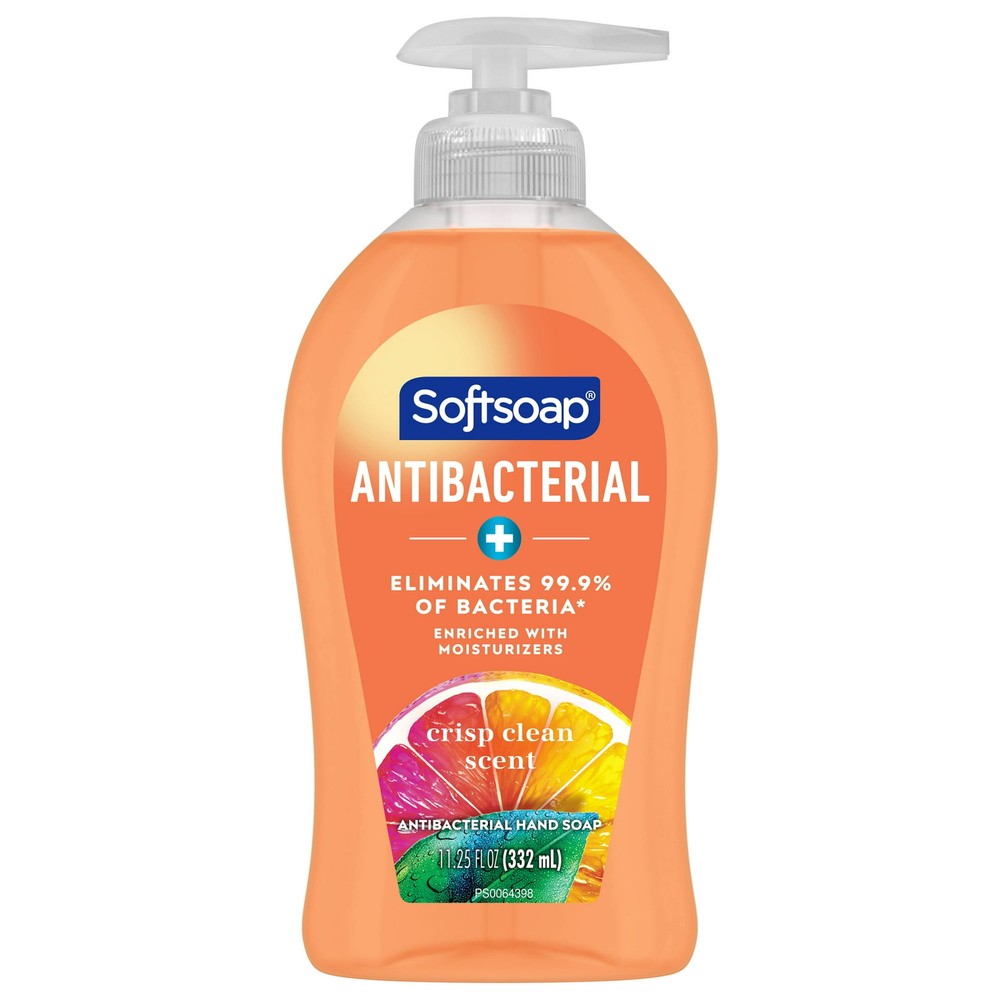 Softsoap Antibacterial Liquid Hand Soap, Crisp Clean Scent Hand Soap, 11.25 oz B