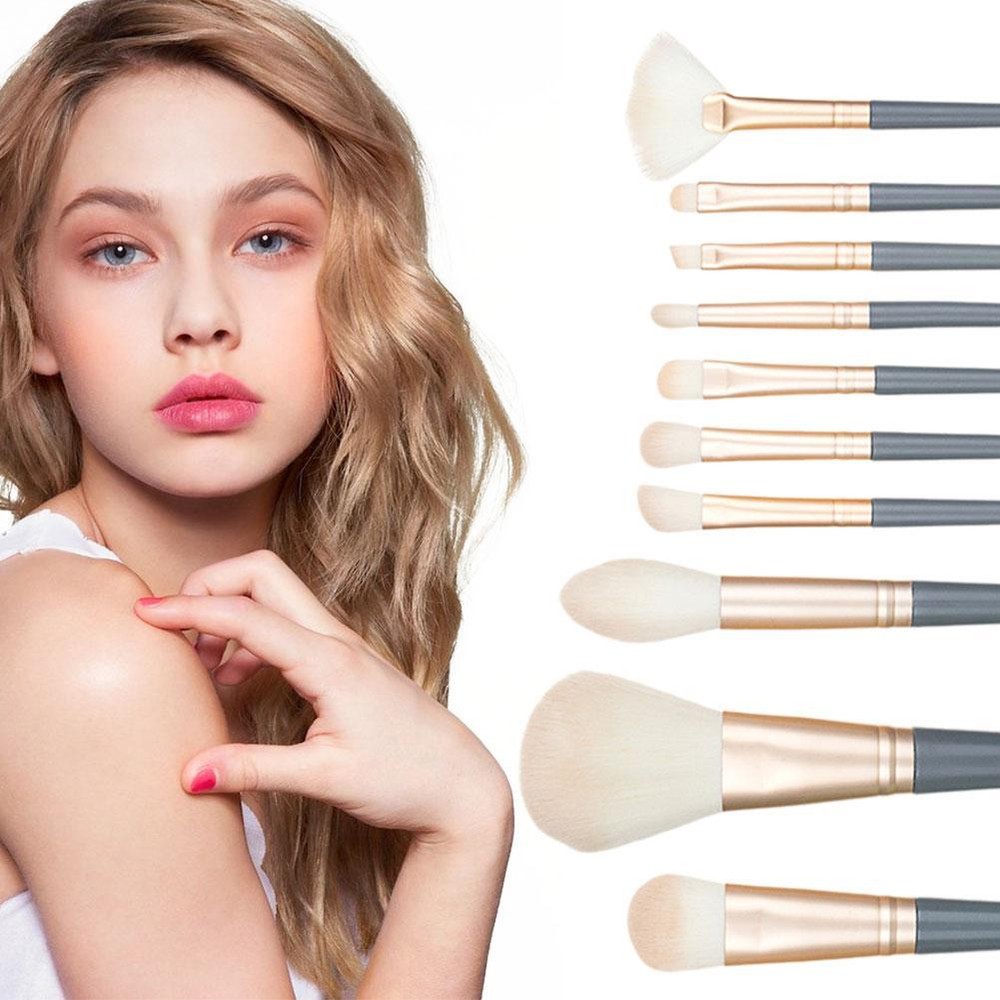 10Pcs Make Up Brush Set Professional Makeup Tools#~Ç