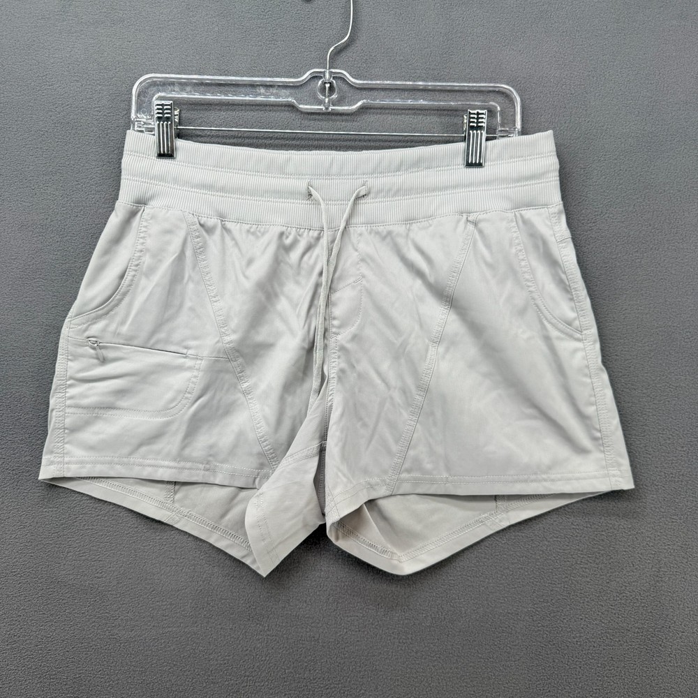 Athletic Works Running Shorts Womens M 8-10 Gray Drawstring Pockets Stretch