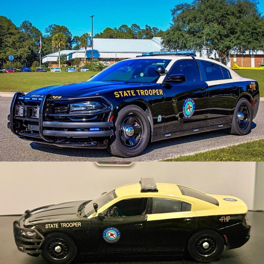 1/24 Motormax 2023 Dodge Charger Custom Florida Highway Patrol