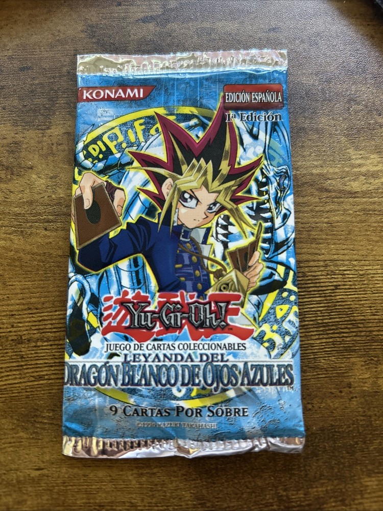 1st Edition Yu-Gi-Oh LOB Spanish Booster Pack - Blue Eyes White Dragon  