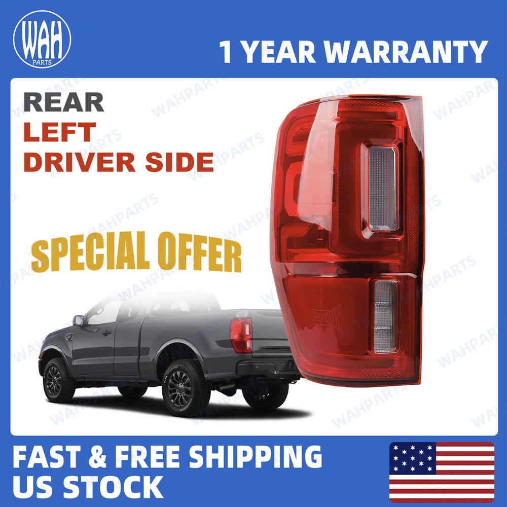 For 2019-2023 Ford Ranger Rear Left LED Tail Light Brake Lamp W/ Blind Spot Hole