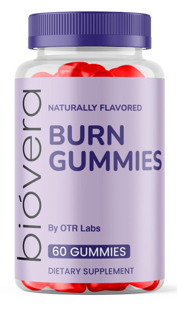 BioVera Burn Gummies Apple Cider Vinegar 60 Naturally Flavored Gummies 1 Pack