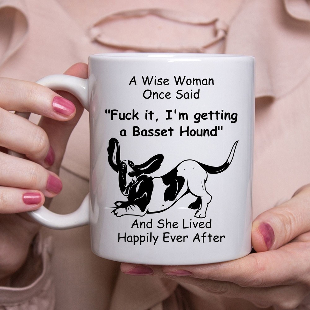 Wise Woman Basset Hound Coffee Mug Fun Gift For Her
