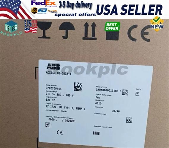 New ABB ACS550-01-087A-4 Inverter ACS55001087A4 Free No Keypad