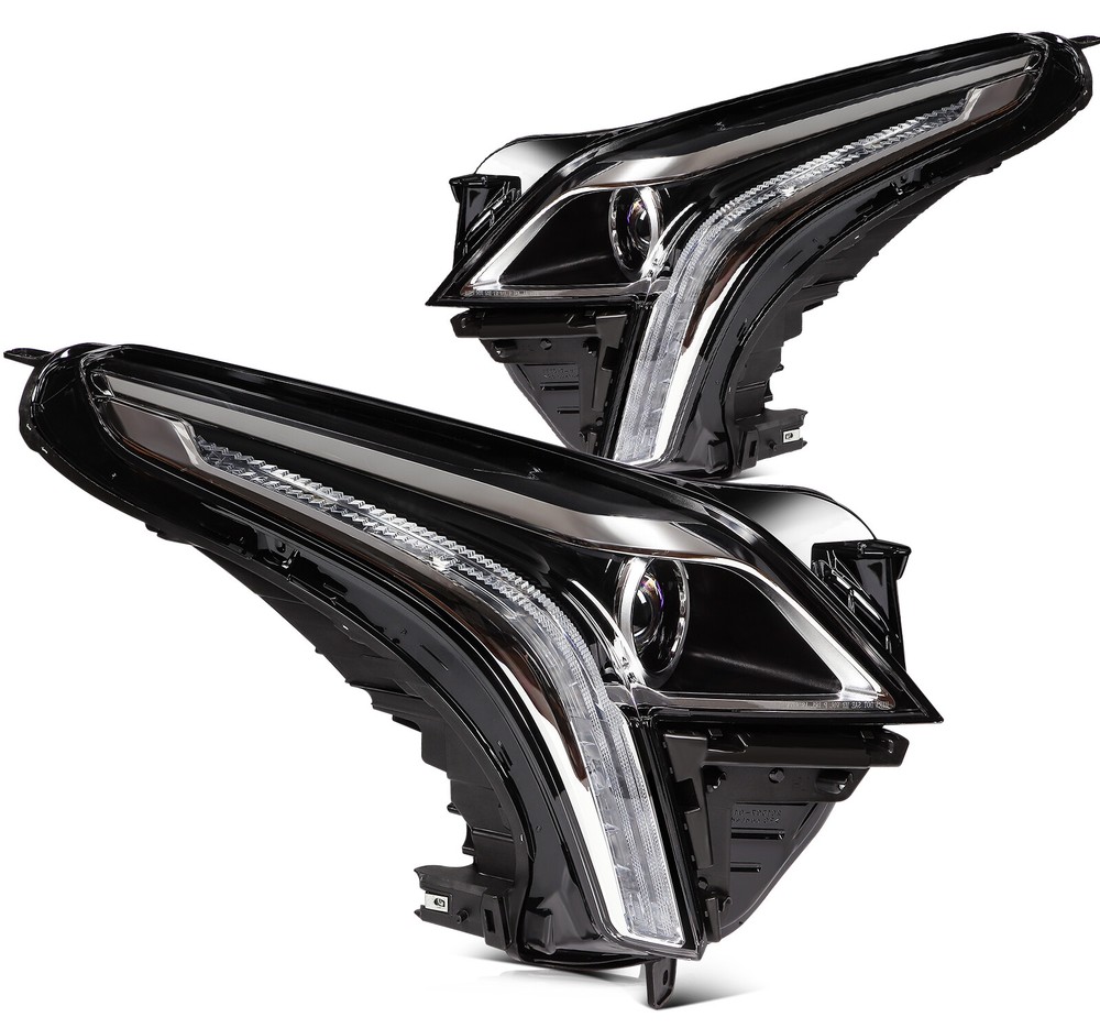 Premium LED DRL Headlight Assembly Pair for 2017-2018 Cadillac XT5 3.6L